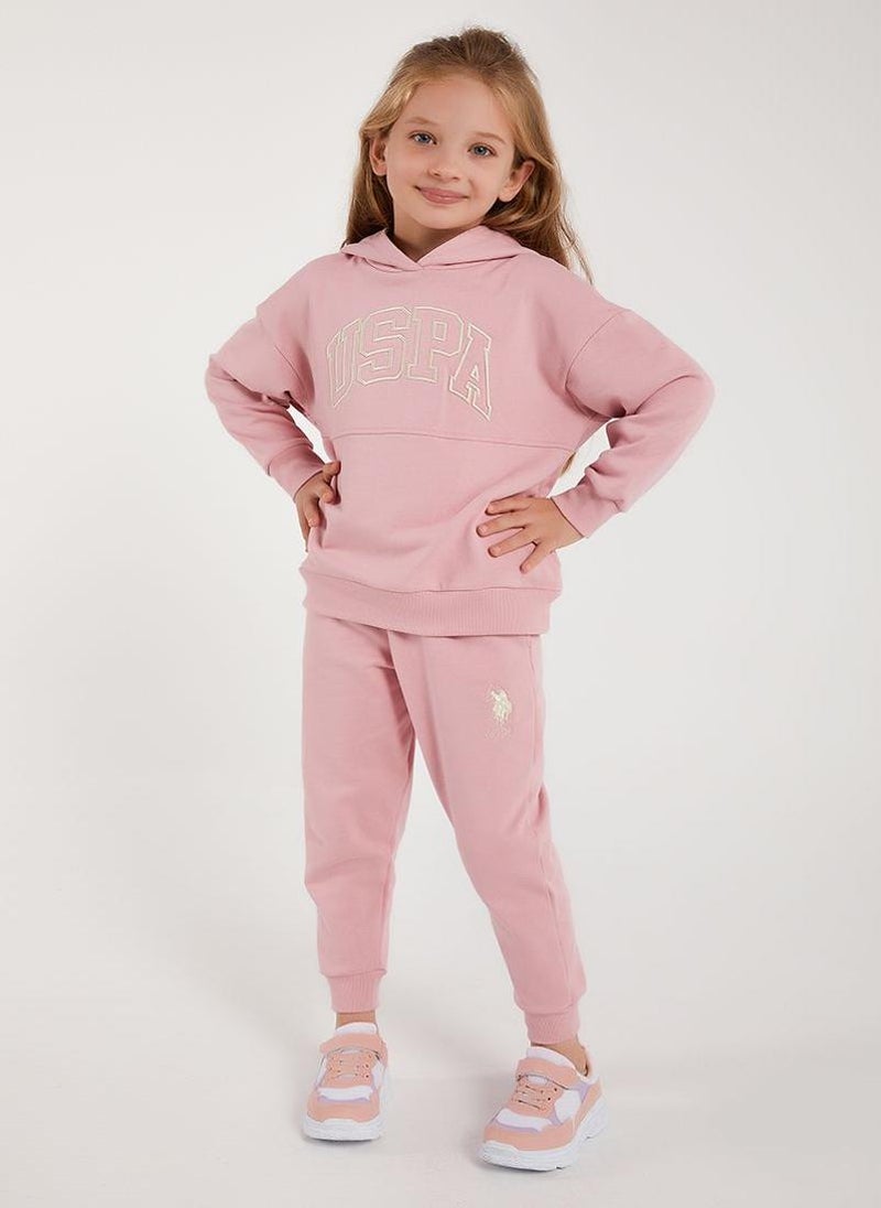 U.S. Polo Assn. U.S. Polo Assn. Girls Rose Tracksuit Set  - Image 3