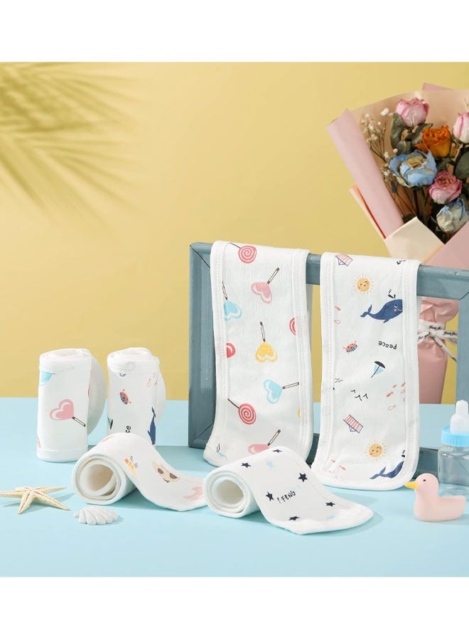 Kissy Baby 3Pcs Cartoon Cotton Baby Infant Umbilical Cord Belly Bands Belly Protector Baby Belly Button Band Bellies Umbilical Hernia Belt Soft Newborn Navel Belt for 0-12 Months, 3 Styles - Image 3