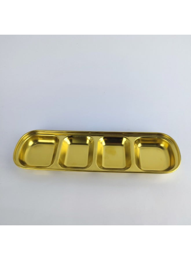 Gold Stainless Steel Serving Dish for Salt and Sauces – Elegant Design - Image 1