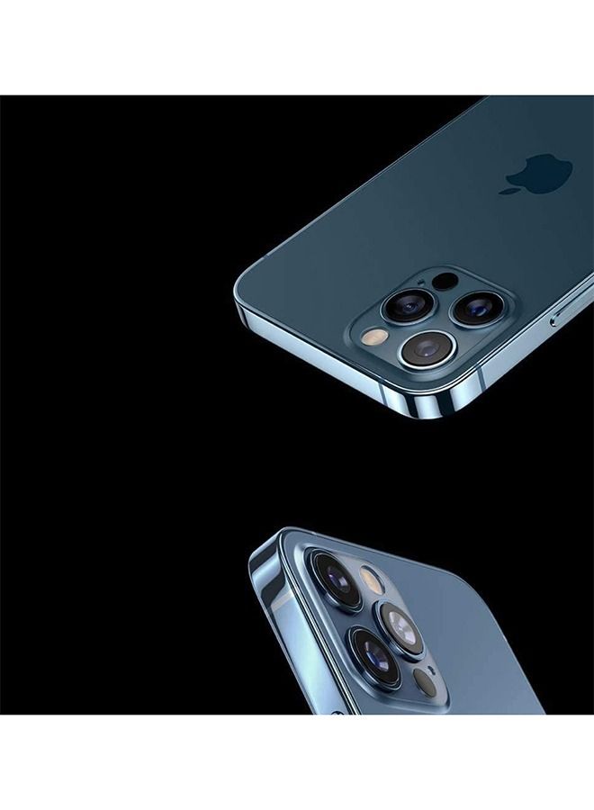 3 قطع من واقي عدسة الكاميرا لهاتف آيفون 12 برو ماكس أزرق / شفاف - Image 2