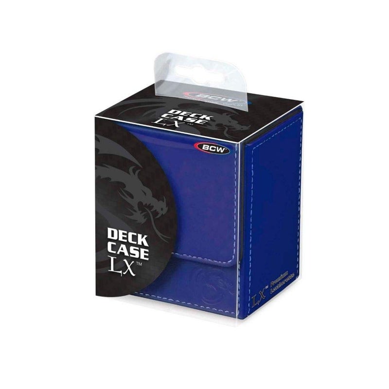 BCW Deck Case LX Leatherette Holds 80 Sleeved Cards Blue 1DCLXBLU 1Unit - Image 2