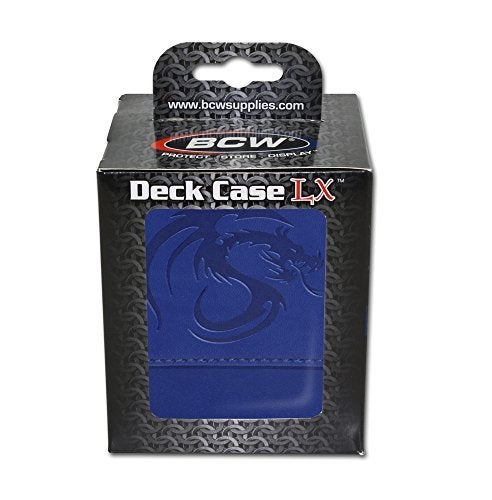 BCW Deck Case LX Leatherette Holds 80 Sleeved Cards Blue 1DCLXBLU 1Unit - Image 4