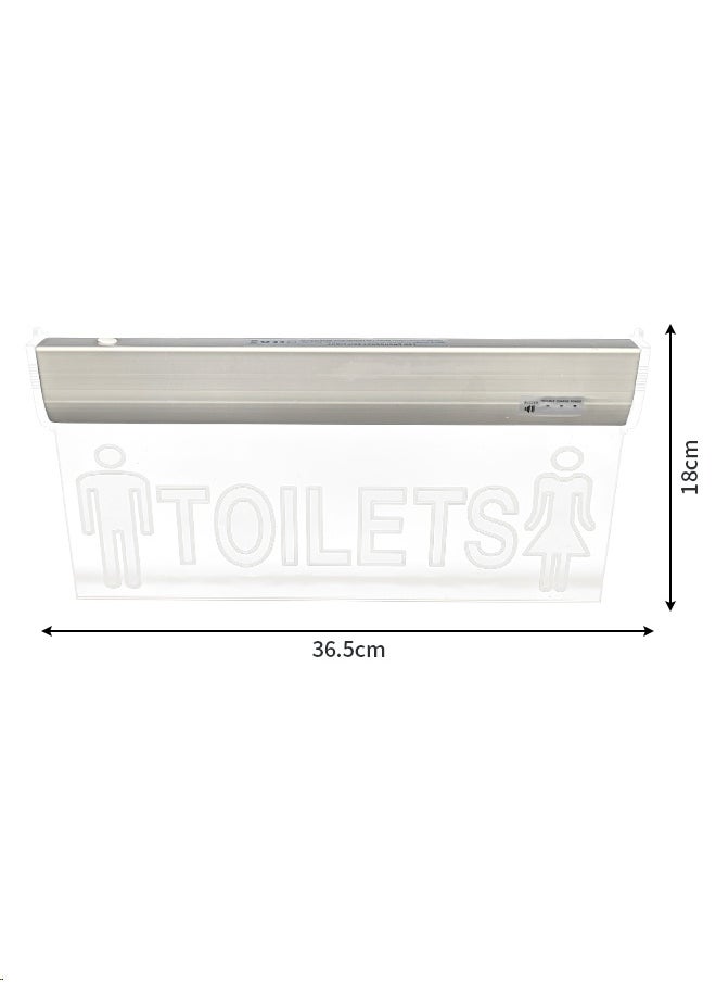 Generic Shopping mall hanging toilet signs Hotel catering toilet double-sided light flashing tips high-grade male and female identification Apartment hotel toilet hanging light box custom LOGO lights on four sides  - Image 4