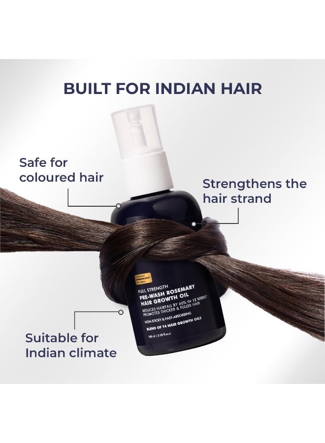 كيميائي واعي زيت كونشيس كيميست® لنمو الشعر بتركيز كامل | إكليل الجبل، البصل الأحمر، والمورينجا | مع خلاصة الخميرة | تركيبة من 14 زيتًا | يقلل تساقط الشعر، يغذي فروة الرأس، ويعزز نمو الشعر | لجميع أنواع الشعر | للنساء والرجال | 100 مل (عبوة من قطعتين) - Image 3