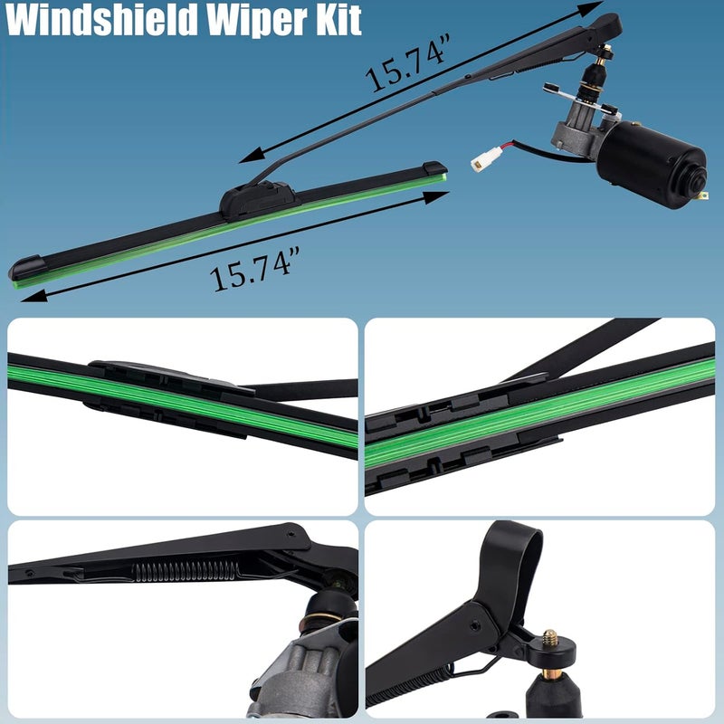 9TH SHOP Electric UTV Windshield Wiper Kit - Image 5