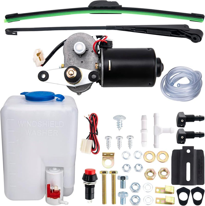 9TH SHOP Electric UTV Windshield Wiper Kit - Image 1