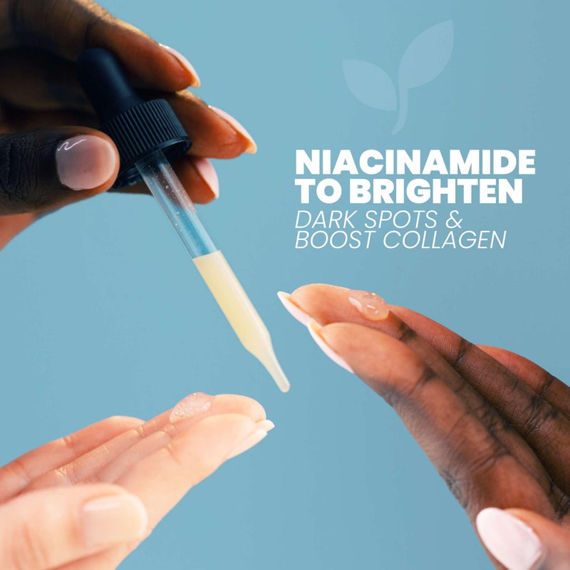 Eva Naturals Firm & Glow Serum Bundle â€“ Vitamin C, Peptide & Niacinamide Serums â€“ Anti-Aging Face Serum Set for Wrinkles, Glow, Pores, Hydration â€“ Collagen Boosting Skin Care Routine - Image 5