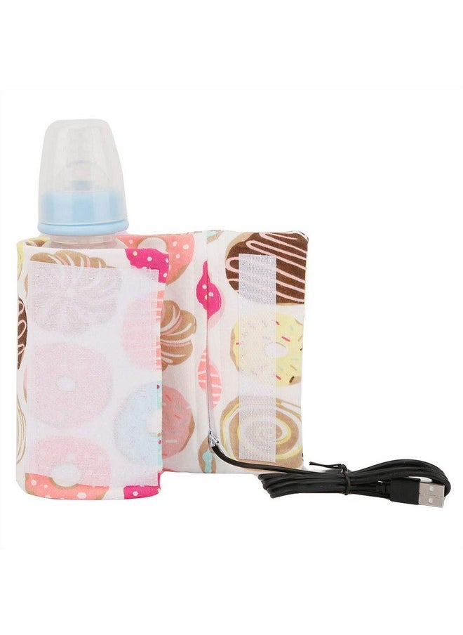 Hilitand - Portable Keep Bottle Warm Usb Travel Milk Heat Keeper Baby Bottle Keep Warmer For Car Tavel Storage Cover Insulation Thermostat(Donut 12) - Image 1