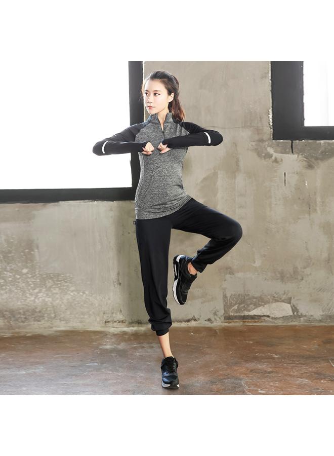 Plus Size Sports Suit Women's Clothing 200kg Running Fitness Yoga Clothes Loose Autumn Clothes Two-piece Set 