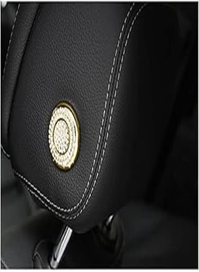 Mercedes E-Class 2016-2019 Headrest Control Button Cover - Gold, 4 Piece