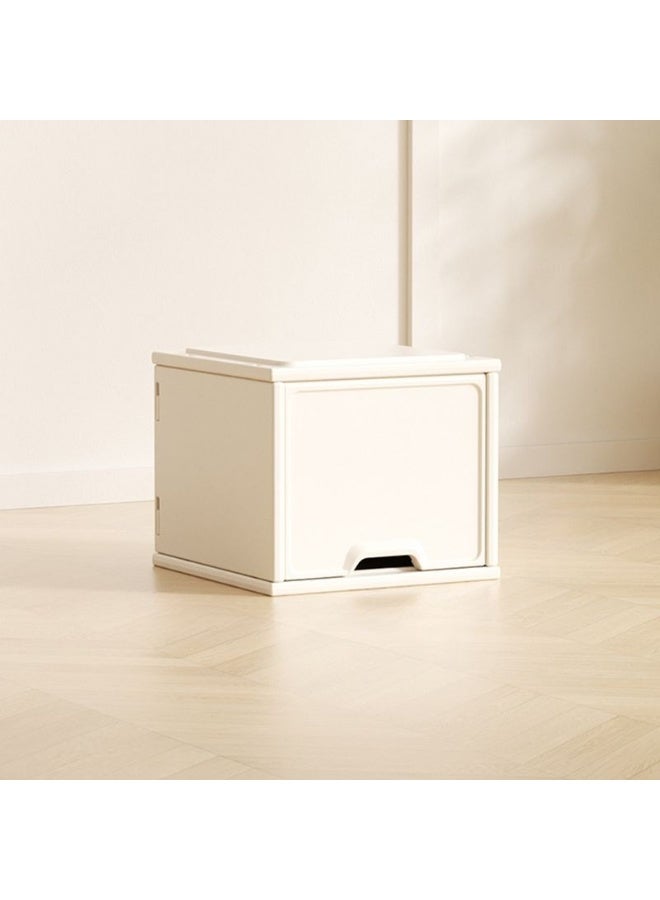 فول جوي خزانة أطفال قائمة بذاتها مصنوعة من مادة صناعية، أفقية، مغلقة من الخلف، مع باب مفصلي، 35.5 × 35.5 × 30.5 سم - Image 1