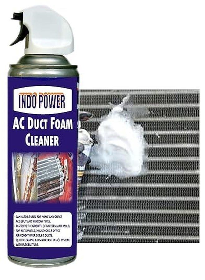 INDOPOWER AC Duct Foam Cleaner For Window AC & Split AC Cleaning Remove Dust Insects Odour & Germs Eliminates Virus Bacteria & Fungus Easy To Use and Safe For Daily 500Ml (Pack Of 2) - Image 2