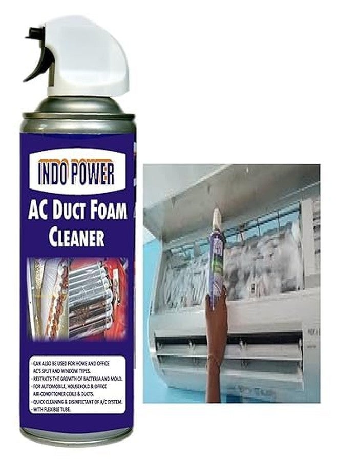 INDOPOWER AC Duct Foam Cleaner For Window AC & Split AC Cleaning Remove Dust Insects Odour & Germs Eliminates Virus Bacteria & Fungus Easy To Use and Safe For Daily 500Ml (Pack Of 2) - Image 4