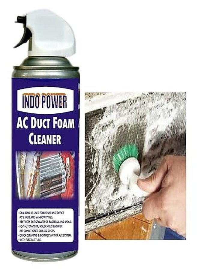 INDOPOWER AC Duct Foam Cleaner For Window AC & Split AC Cleaning Remove Dust Insects Odour & Germs Eliminates Virus Bacteria & Fungus Easy To Use and Safe For Daily 500Ml (Pack Of 2) - Image 3