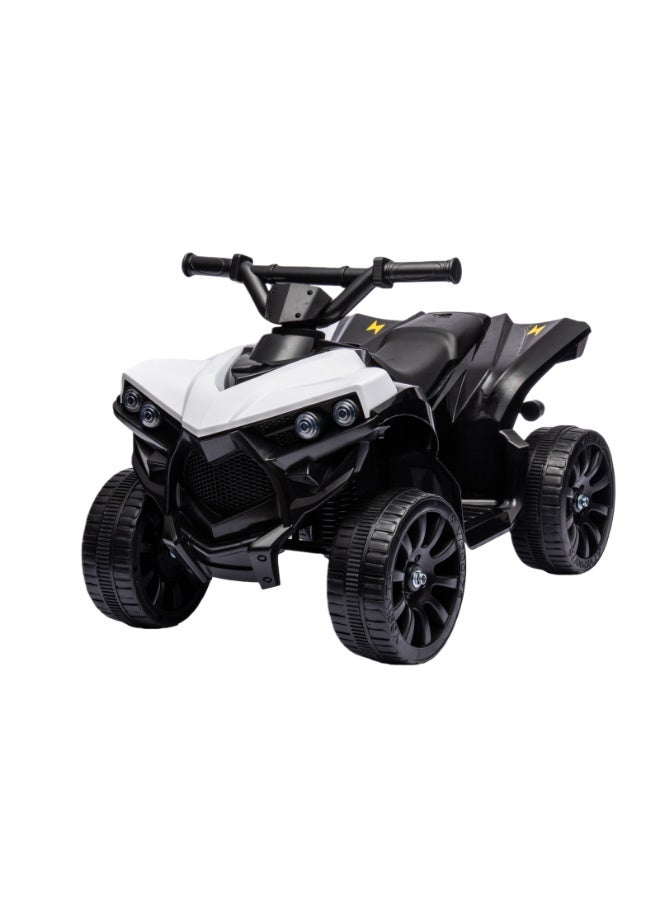 NEWLAN Kids ATV Ride-On Car - Forward/Reverse Switch, Music & LED Headlights, Cool and Stylish Black-and-White Color Scheme, Slow Start for Safe Play. 70*45*42cm - Image 5