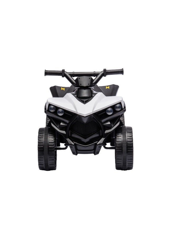 NEWLAN Kids ATV Ride-On Car - Forward/Reverse Switch, Music & LED Headlights, Cool and Stylish Black-and-White Color Scheme, Slow Start for Safe Play. 70*45*42cm - Image 3