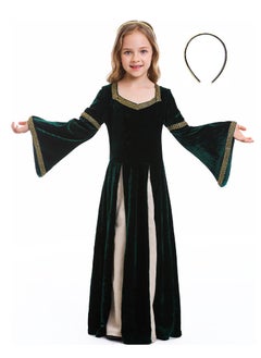 Al Aoyama girls retro medieval girls clothing,palace style trumpet sleeve long dress  - Image 1