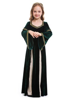 Al Aoyama girls retro medieval girls clothing,palace style trumpet sleeve long dress  - Image 3