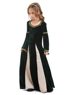 Al Aoyama girls retro medieval girls clothing,palace style trumpet sleeve long dress  - Image 4