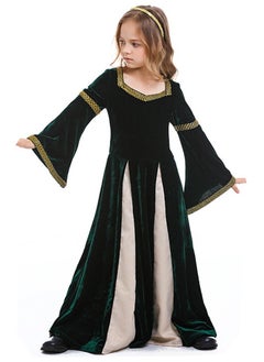 Al Aoyama girls retro medieval girls clothing,palace style trumpet sleeve long dress  - Image 5