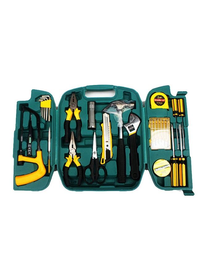 Arabest 27-Piece Tool Set General Household Hand Kit , Wrench Set with Hammer Screwdriver Saw, Auto Repair, Furniture Maintenance Combination Set, Suitable for Auto Repair Shop / Home Use (With Storage Box)  - Image 1