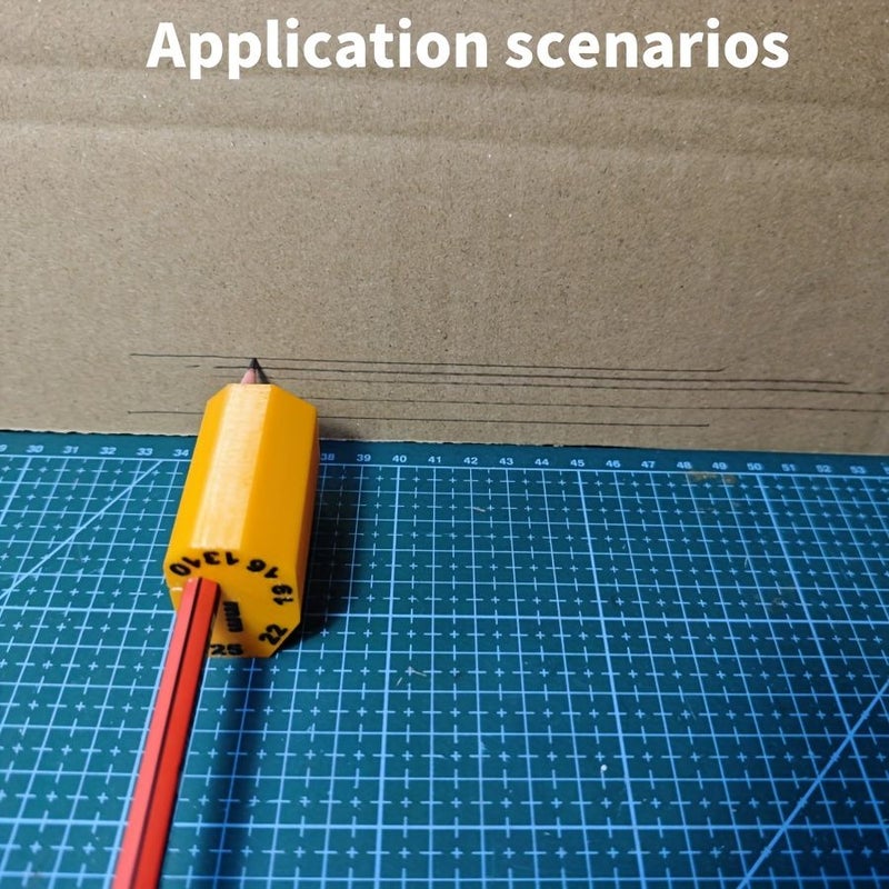 Plastic Multi-Functional Woodworking Marking Tool Manual Block - Image 2
