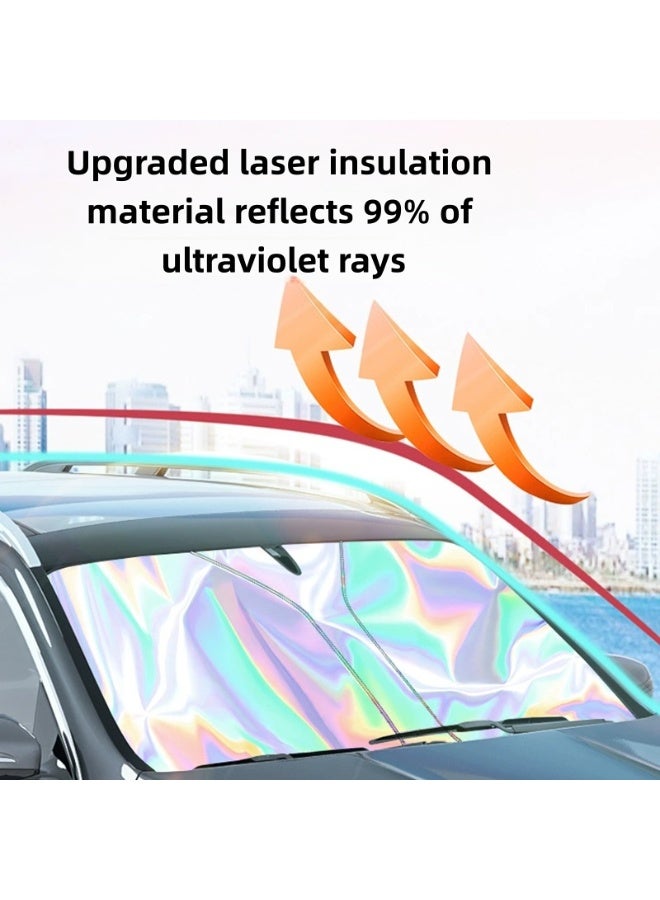 Windshield Sunshade For Car Uv Protection Laser Reflective Cooling Shade For Hot Summer Parking - Image 1