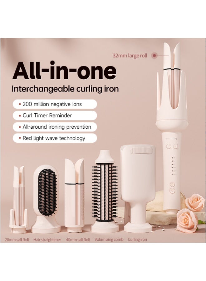 five in one curling ,Automatic Hair curlers  Set Anti-Tangle Rotating Curling Wand for Hair Styling hot tools curling - Image 1