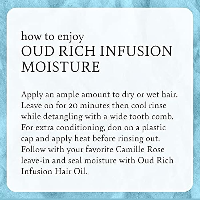 Camille Rose Oud Rich Infusion Moisture Treatment, for Dry Lifeless Tangled Hair, Detangles and Hydrates Scalp & Hair, 8 fl oz - Image 4