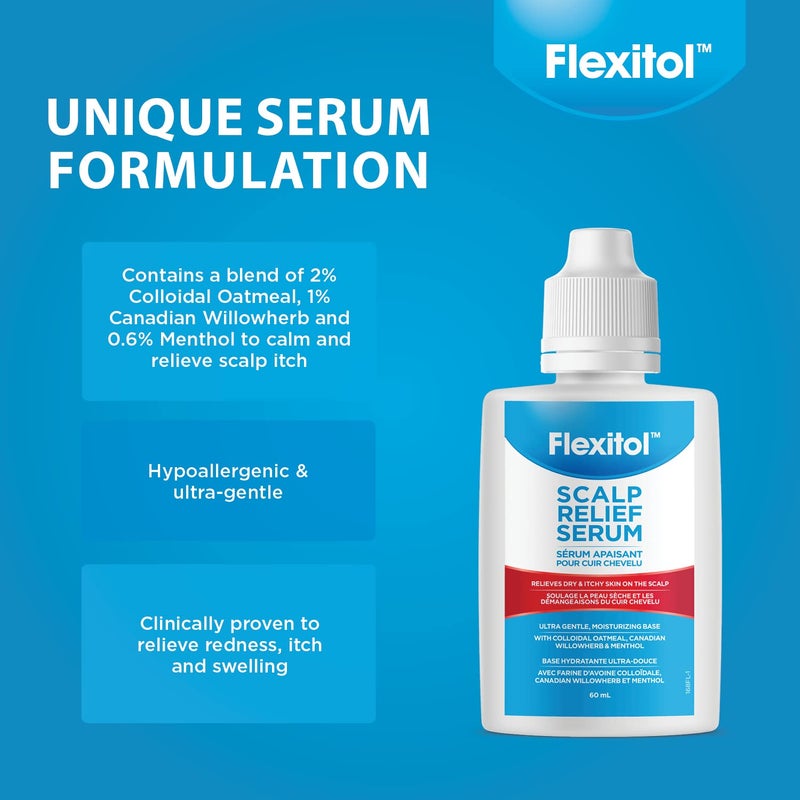 Flexitol Scalp Relief Serum for Itchy Scalp with 2% Colloidal Oatmeal, 2 Ounce - Image 3