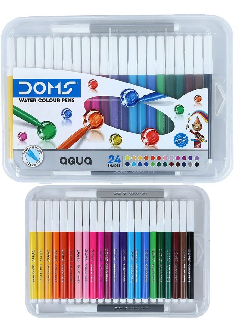 24-Piece Aqua Watercolour Sketch Pens Multicolour - pzsku/Z5D287A3D3F71CE446EC6Z/45/_/1719476459/9a6747bf-08a8-4c6e-9ad3-59f86be24025