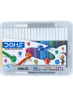 DOMS 24-Piece Aqua Watercolour Sketch Pens Multicolour  - Image 5