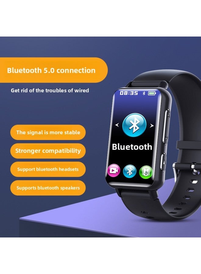 Generic S18 Bluetooth Bracelet Voice Control HD Noise Reduction Timing Recording MP3 Video Playback Boot Password Watch-Color:Black (english Version)-Capacity:32GB  - Image 2