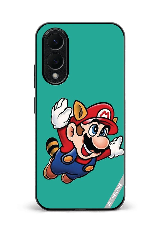 VR CREATIVE Protective Case Cover For Samsung Galaxy S25 Edge Mario Design Multicolour
