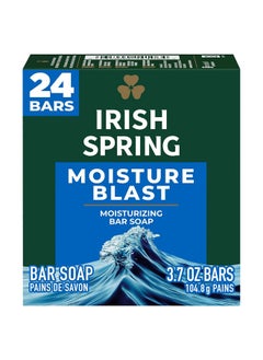 Irish Spring Rish Spring Bar Soap For Men Moisture Blast 3.7 Oz 24 Pack  - Image 1