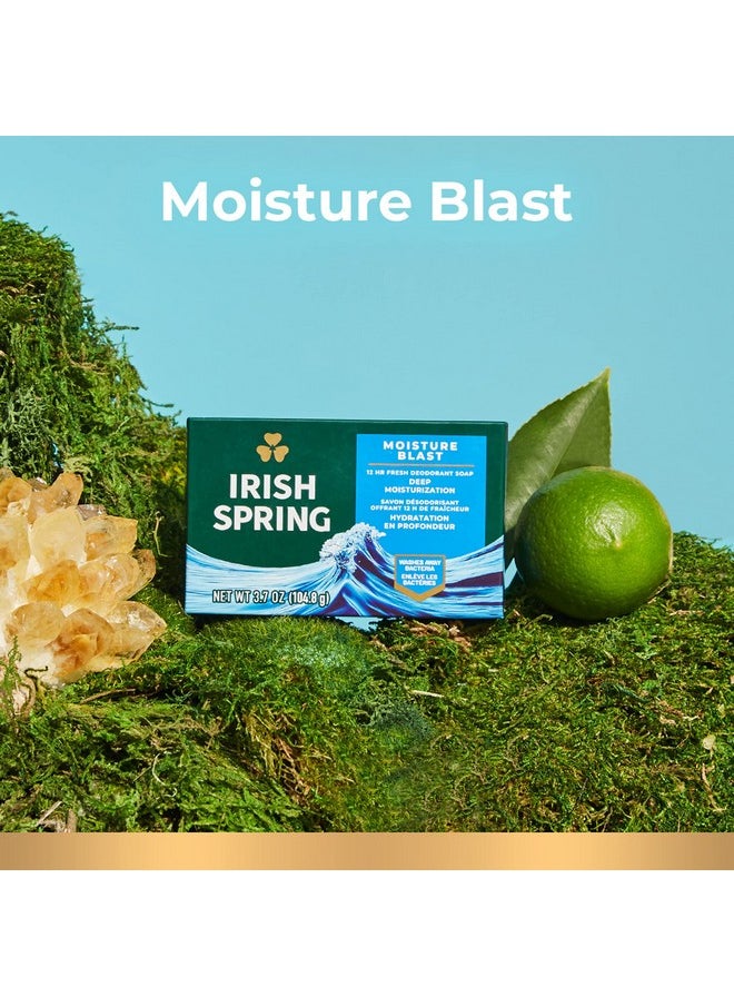 Irish Spring - Rish Spring Bar Soap For Men Moisture Blast 3.7 Oz 24 Pack - Image 1