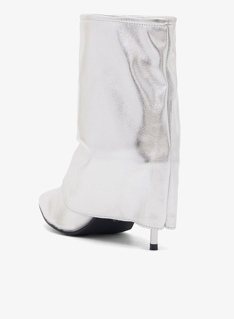 ايلا بوت للكاحل بنعل مدبب وبتصميم واسع - Image 3