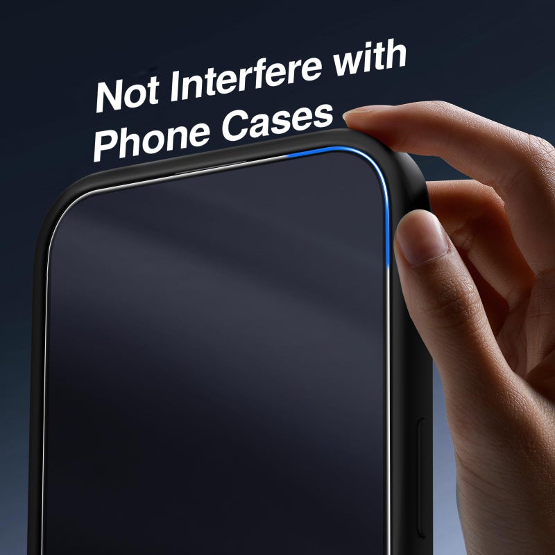SMARTDEVIL 3 Pack Tempered Glass for iPhone 16 Pro Screen Protector, Military-Grade Shatterproof Protection, 9H Hardness, Fast & Easy Installation, Case Friendly Design - Image 4
