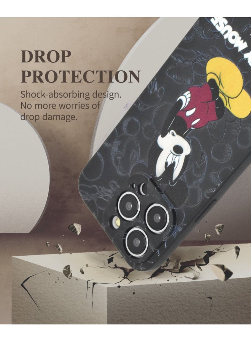 Houmt - Protective Case 12 Pro 6.1 inch Mickey Cartoon 3D Printed Soft Silicone Full Protected Cover for Apple iPhone 12 Pro - Image 1