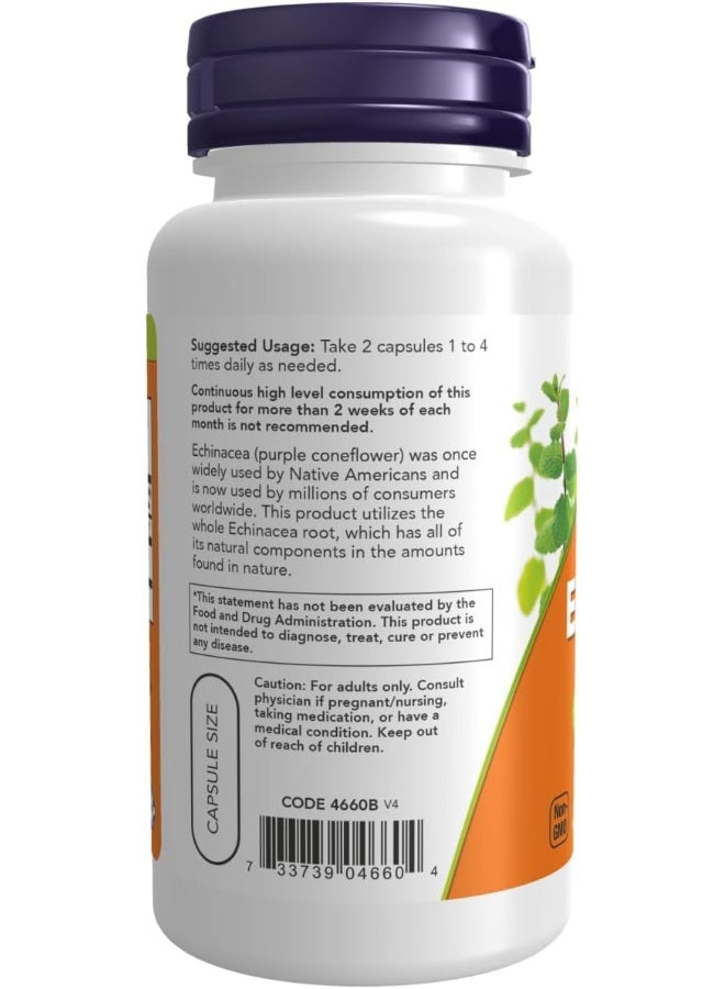 now Now Foods Echinacea (Purpurea Root) 400 Mg. 100 Capsules  - Image 3