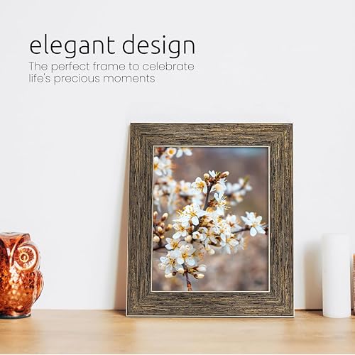 Kiera Grace kieragrace Emery Picture Frame - Grey Wood Finish, 8" x 10", Resin - Image 3