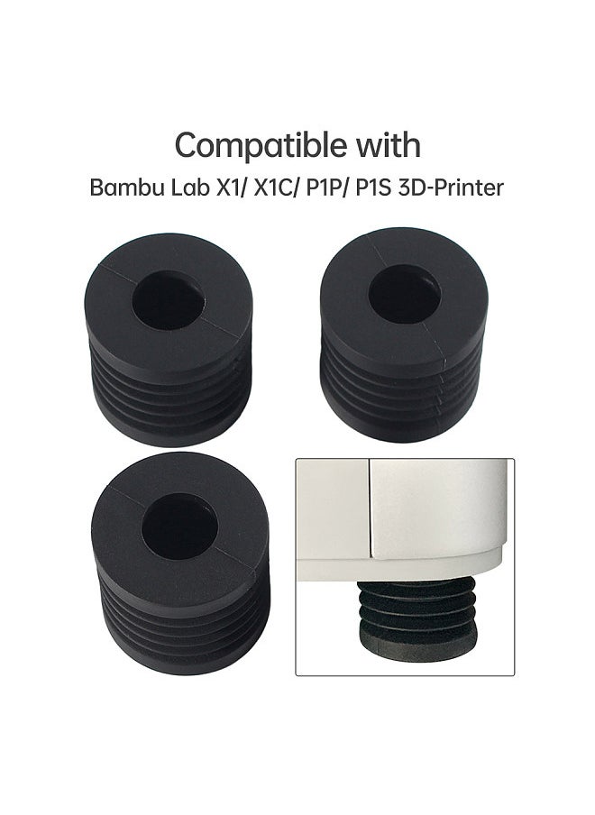 Generic - 1pc Shock Absorbing Foot Pad Anti-Slip Rubber Feet Compatible with Bambu Lab X1/ X1C/ P1P/ P1S 3D-Printer Upgraded 3D Printer Parts - Image 1