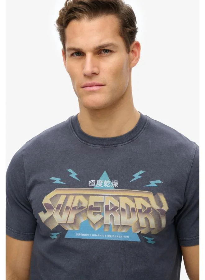 Superdry Rock Band Logo Relaxed Tee