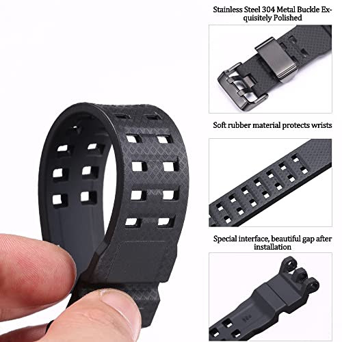 MCXGL Resin Strap Compatible with Casio GWG-2000 mudmaster carbon Watch Band For g-shock Men's Rubber Sport Waterproof Bracelet - Image 4