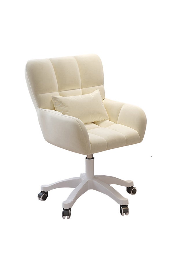 هاي هونور كرسي مكتب دوار 360 درجة، مادة البولي يوريثان، ارتفاع قابل للتعديل، سهل التجميع، مناسب للمكتب/الدراسة/غرفة النوم (أبيض) - Image 1