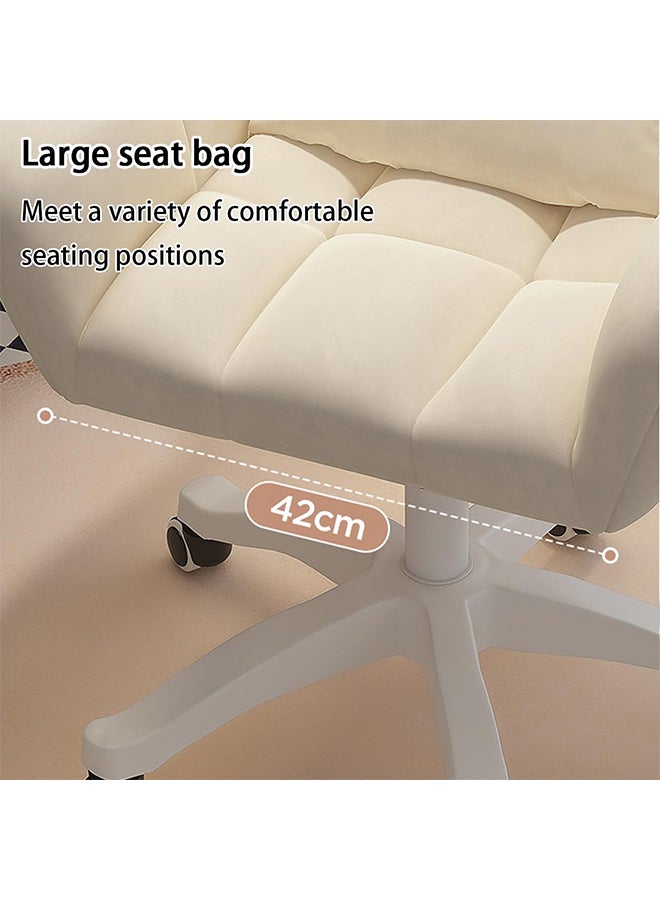 هاي هونور كرسي مكتب دوار 360 درجة، مادة البولي يوريثان، ارتفاع قابل للتعديل، سهل التجميع، مناسب للمكتب/الدراسة/غرفة النوم (أبيض) - Image 5