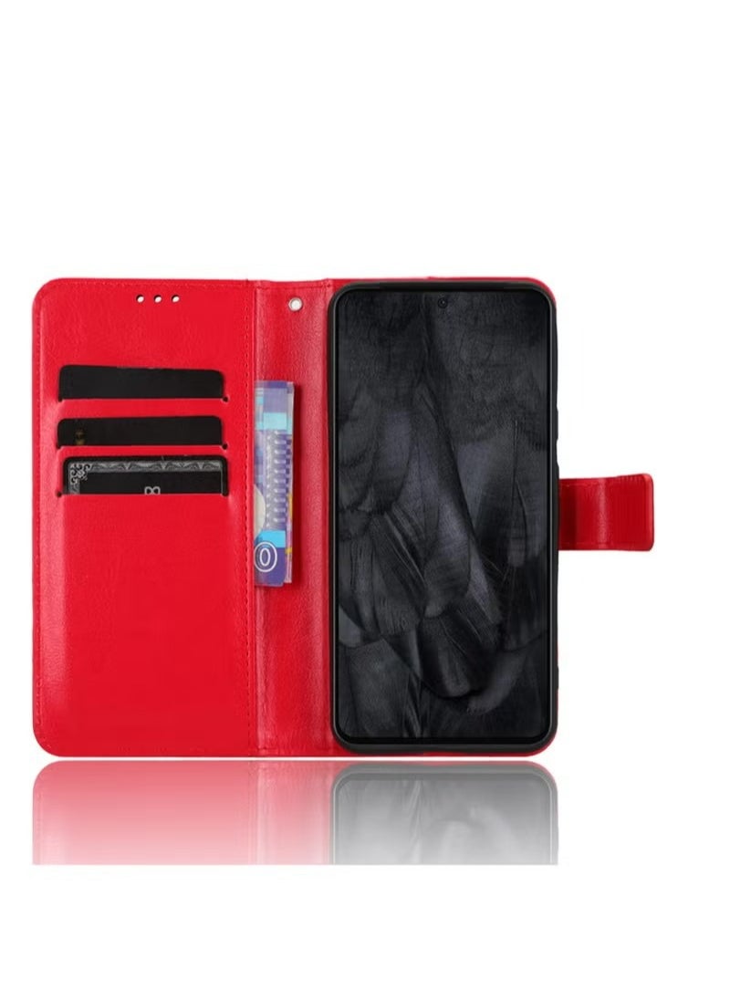 X-level Google Pixel 8 Case Cover with Full Body Camera Len Protector PU Leather Wallet Card Holder Shockproof Protective Back Cover with Release Hand Phone Holder Daily Video Kickstand  - Image 3