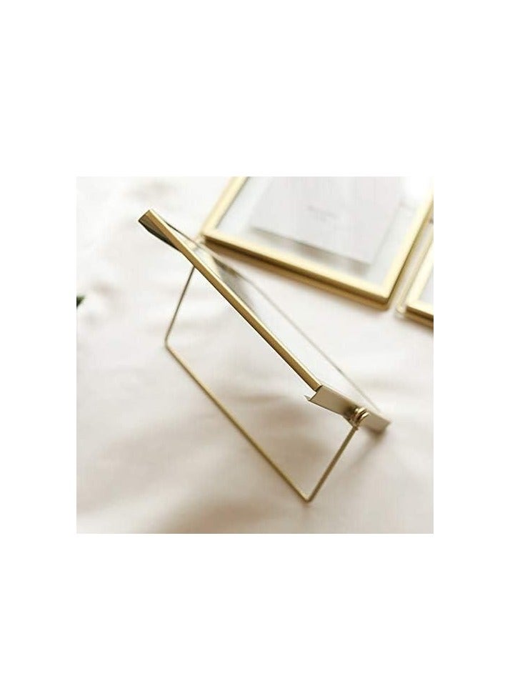 مجموعة ديكور إطار الصورة، إطار صورة هندسي معدني بسيط، قطعة واحدة، 4*4 بوصة - Image 4