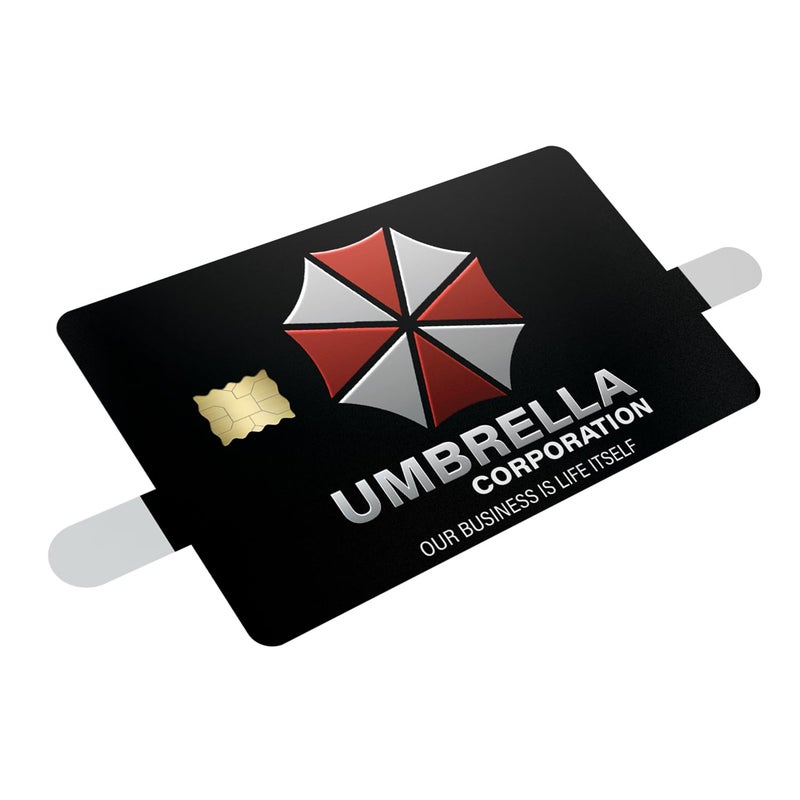 KCD Umbrella Corp Credit Card Skin â€“ 3 Pack Vinyl Sticker Covers â€“ Horror Game Inspired Card Wrap â€“ Waterproof, Durable, Fits Most Debit & Credit Cards â€“ CCS035 - Image 1