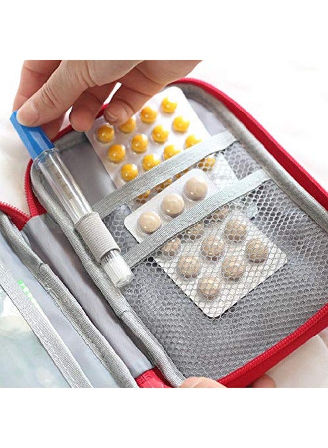 Bluwings Mini Emergency Survival First Aid Kit Pouch Medicine Storage Bag for Travel (1 Pcs) (Multicolor) - Image 5